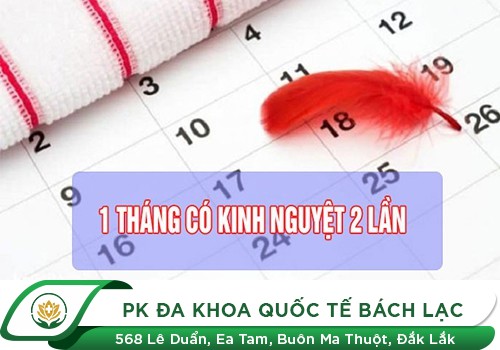 1 tháng có kinh 2 lần có phải có thai không