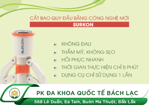 Ưu điểm khi cắt bao quy đầu bằng công nghệ Surkon Hàn Quốc