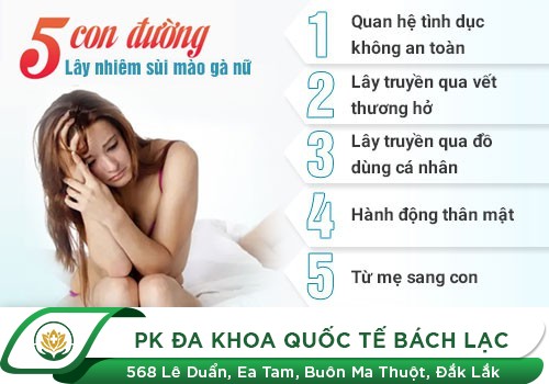 Đường lây của bệnh sùi mào gà mà bạn cần phải chú ý