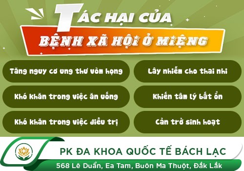 Triệu chứng sùi mào gà ở miệng