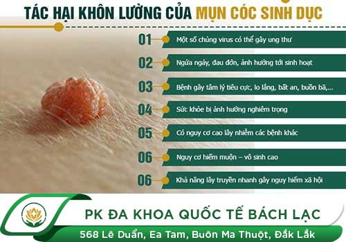 Những tác hại khôn lường của mụn cóc sinh dục đối với người bệnh