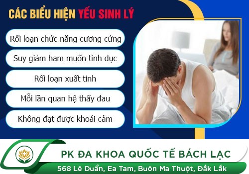 Triệu chứng yếu sinh lý ở nam giới