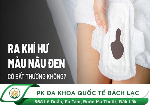Cần cảnh giác khi huyết trắng có màu đen