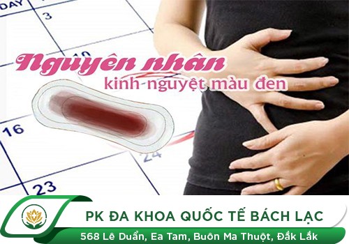 Máu kinh có màu đen bất thường